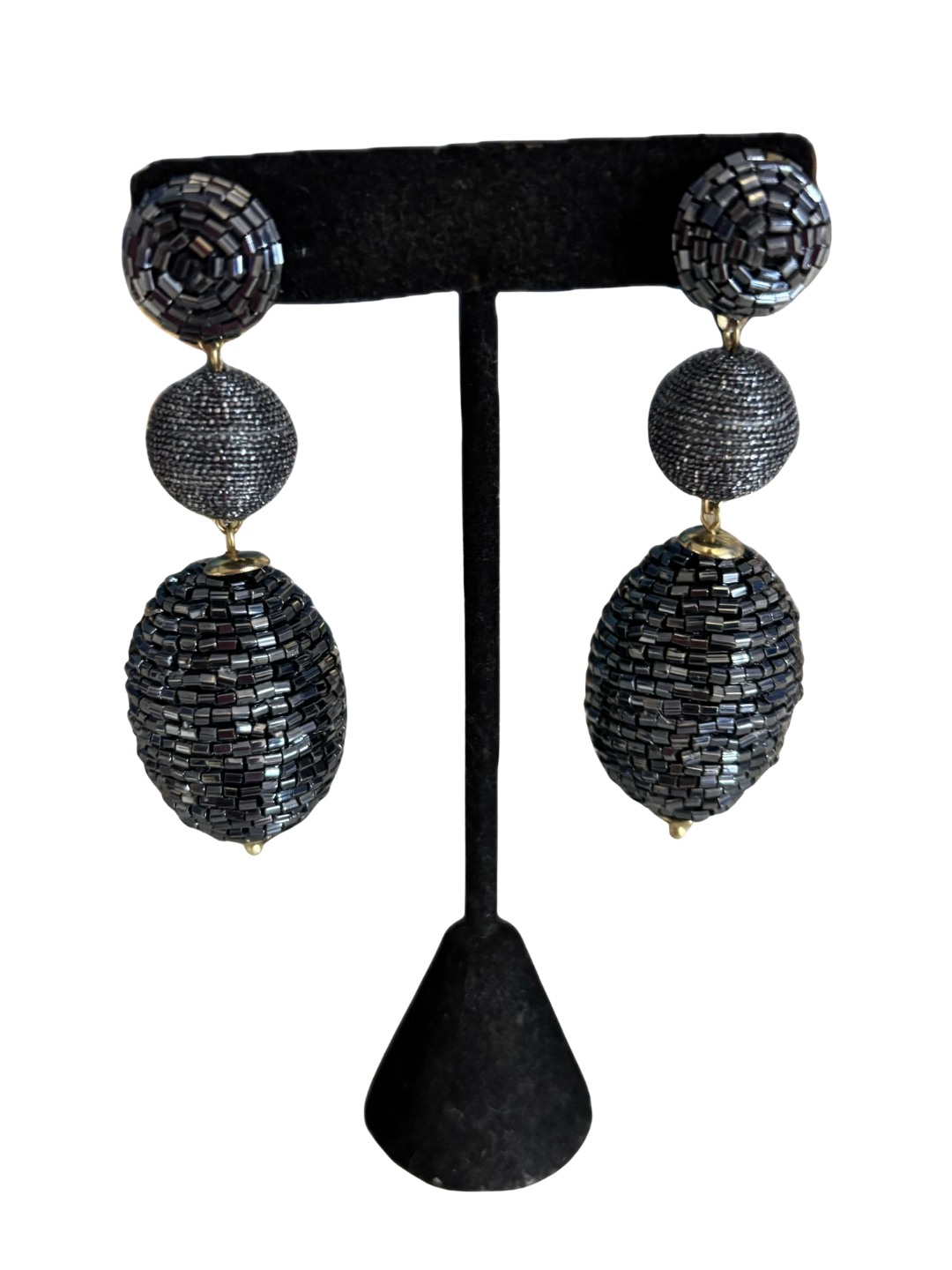 Festive Blue/Grey Earrings