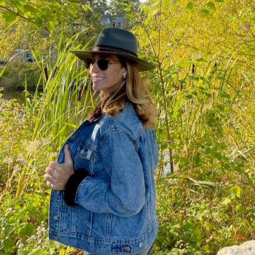 Fur Collar & Cuff Jean Jacket