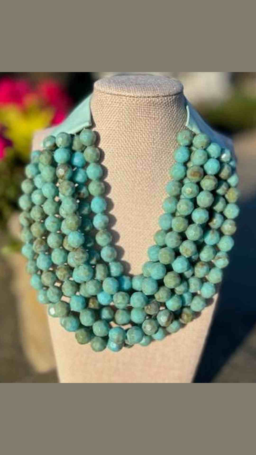 Turquoise Beaded Necklace