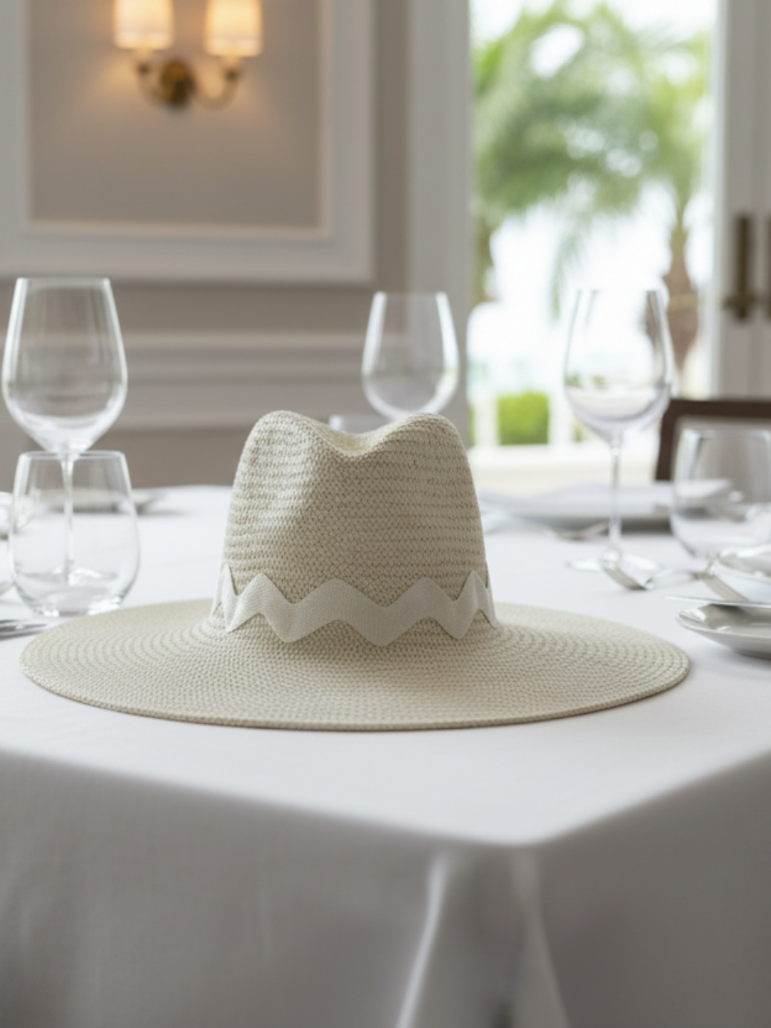 Ivory Zag Panama Hat