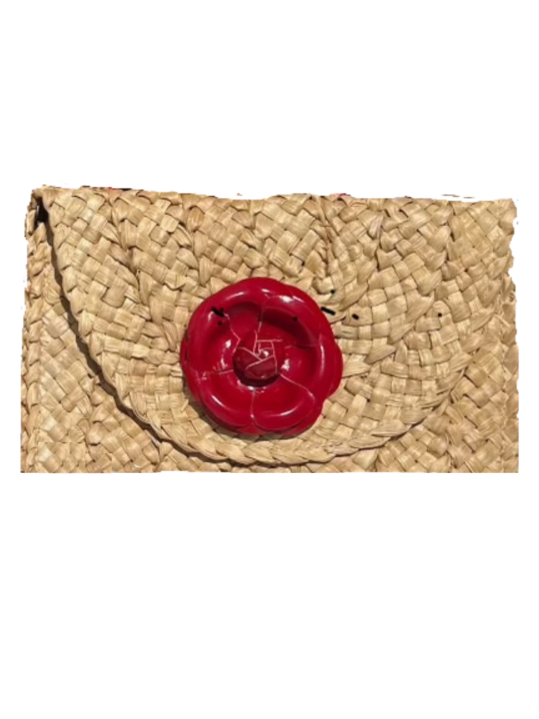Red Flower Clutch