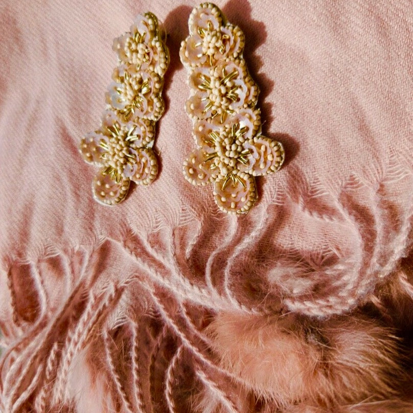 Pink Pom Cashmere Scarf