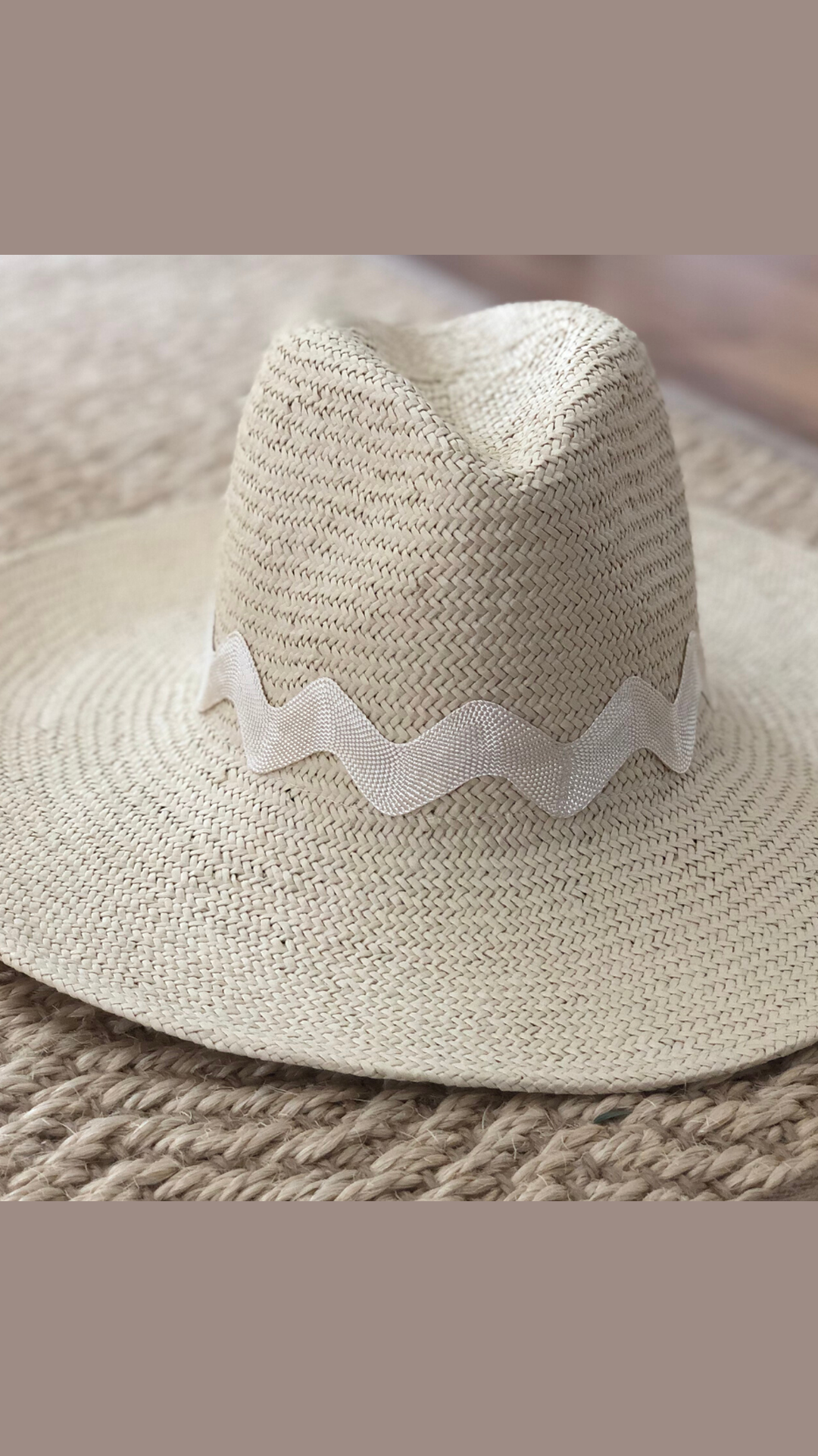 Ivory Zag Panama Hat