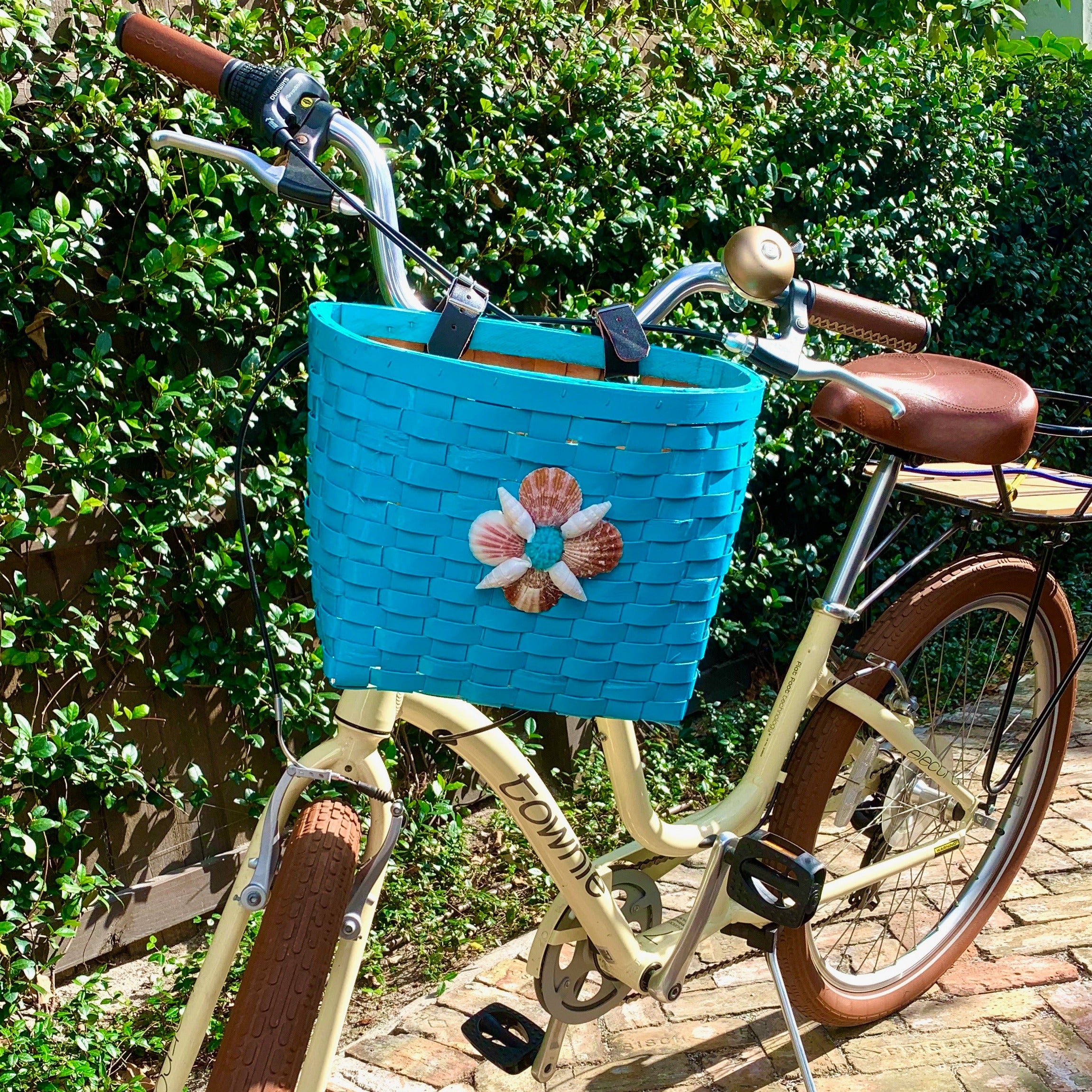 Bike Basket - Seaside Shell