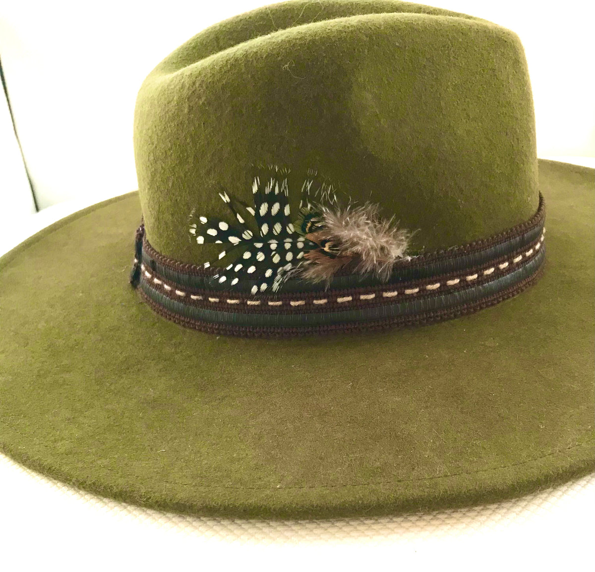 Loden Green Felt Hat with Feather – TORI BROWN THE LABEL