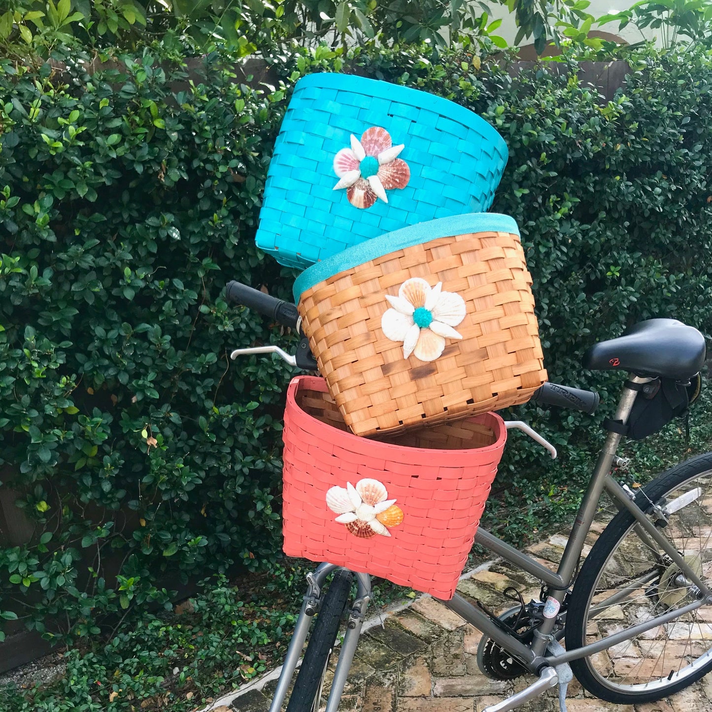 Bike Basket - Coral Shell