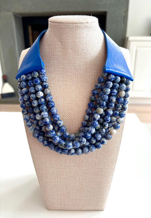Blue Beaded Necklace