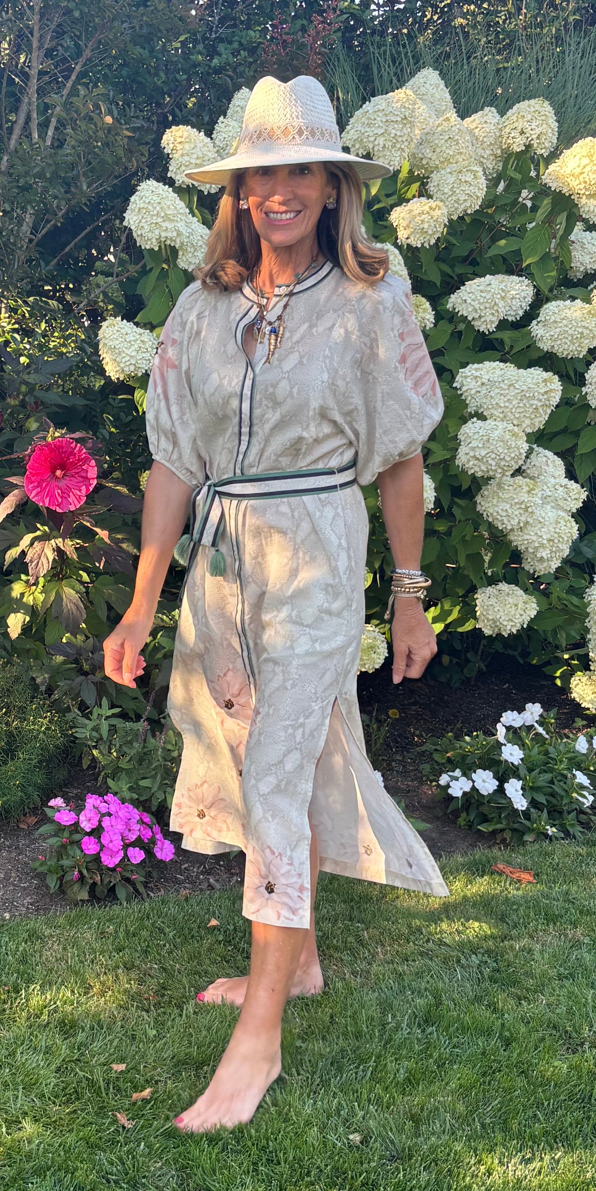 Flower & skin dress