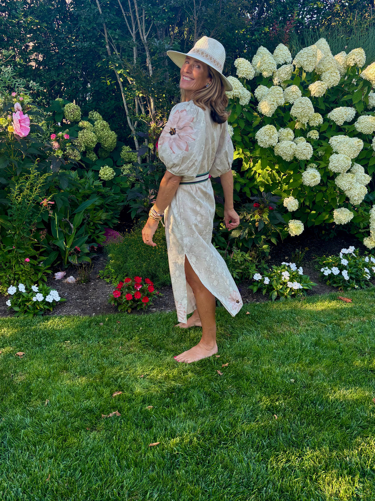 Flower & skin dress