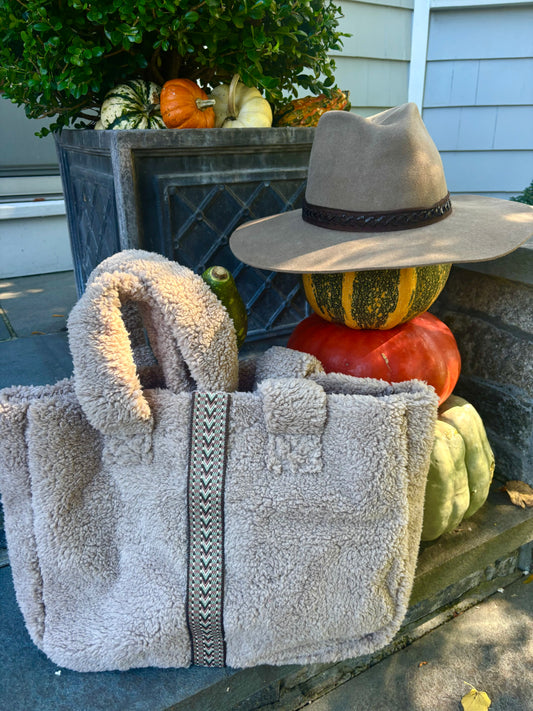 Brown Shearling Everyday Fall/Winter Bag