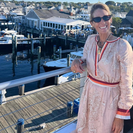 Blush & Beige Toile Dress