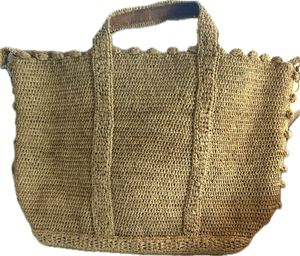 Raffia Crossbody Tote