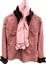Load image into Gallery viewer, Pink Pom Cashmere Scarf
