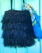 Load image into Gallery viewer, Raffia Fringe Tote
