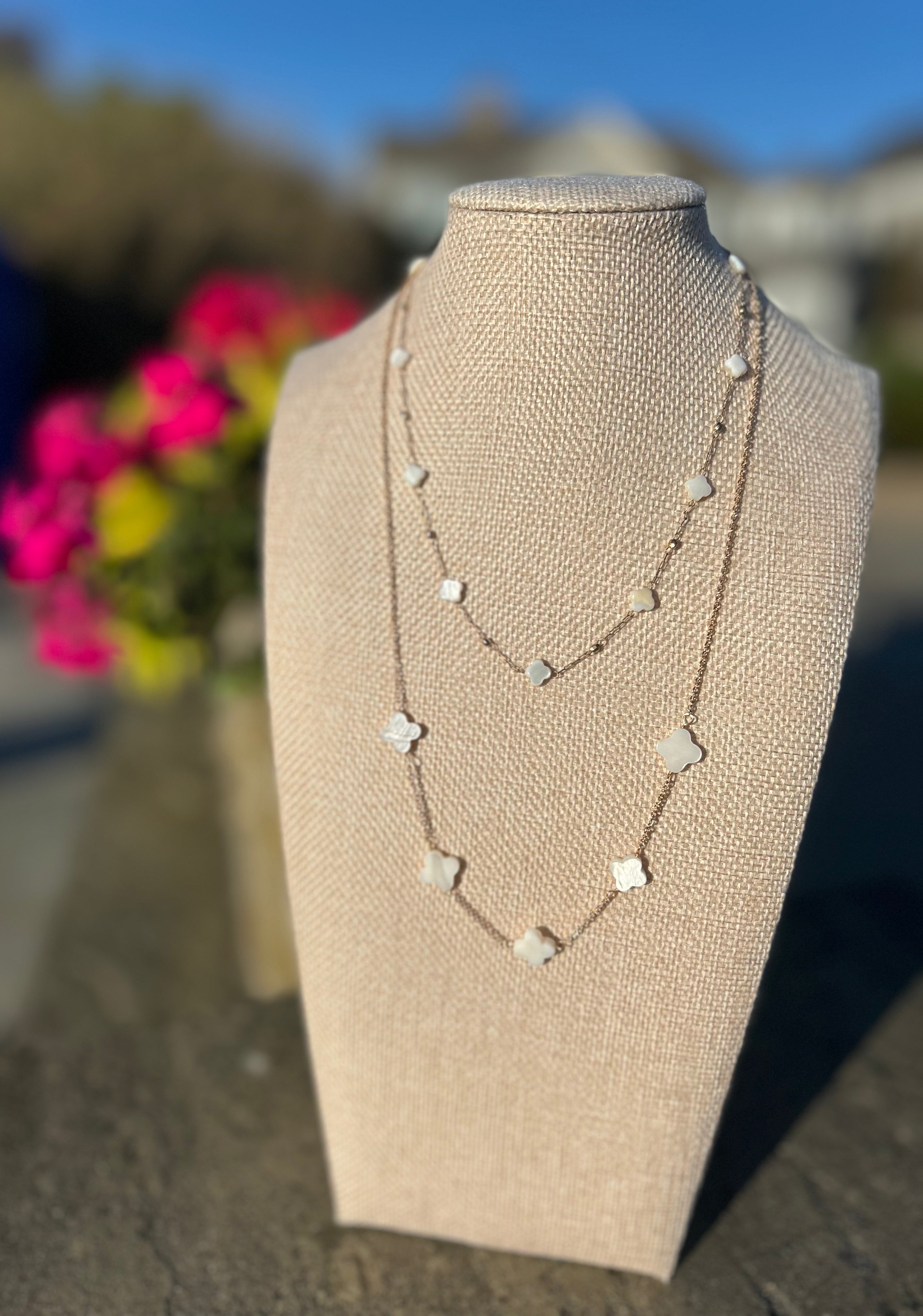 Fleur Quatrefoil Necklace