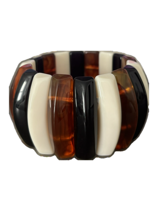 Mixed Brown & White Tone Bangle