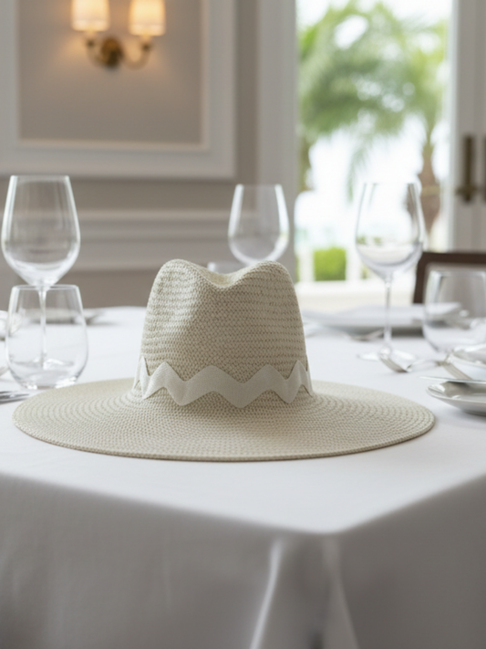 Ivory Zag Panama Hat