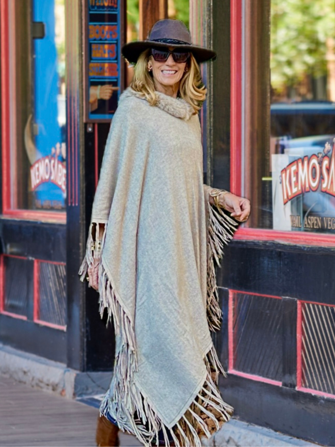 Brown Felt Hat with Chocolate Braid