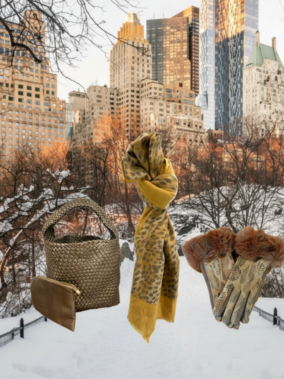 Woven Tote - Copper Metallic