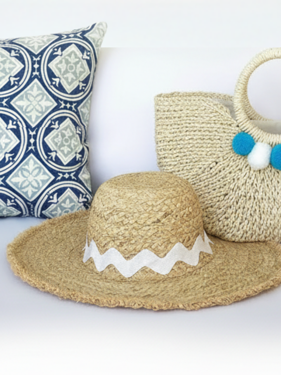 The "Lou Hat" Floppy with White Zag