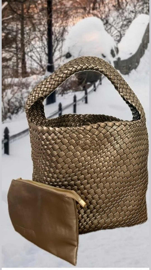Copper Metallic Tote