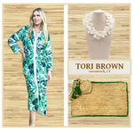 Load image into Gallery viewer, Green Palm Kaftan
