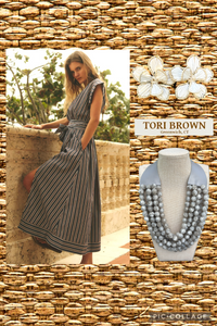 Grey Beaded Necklace