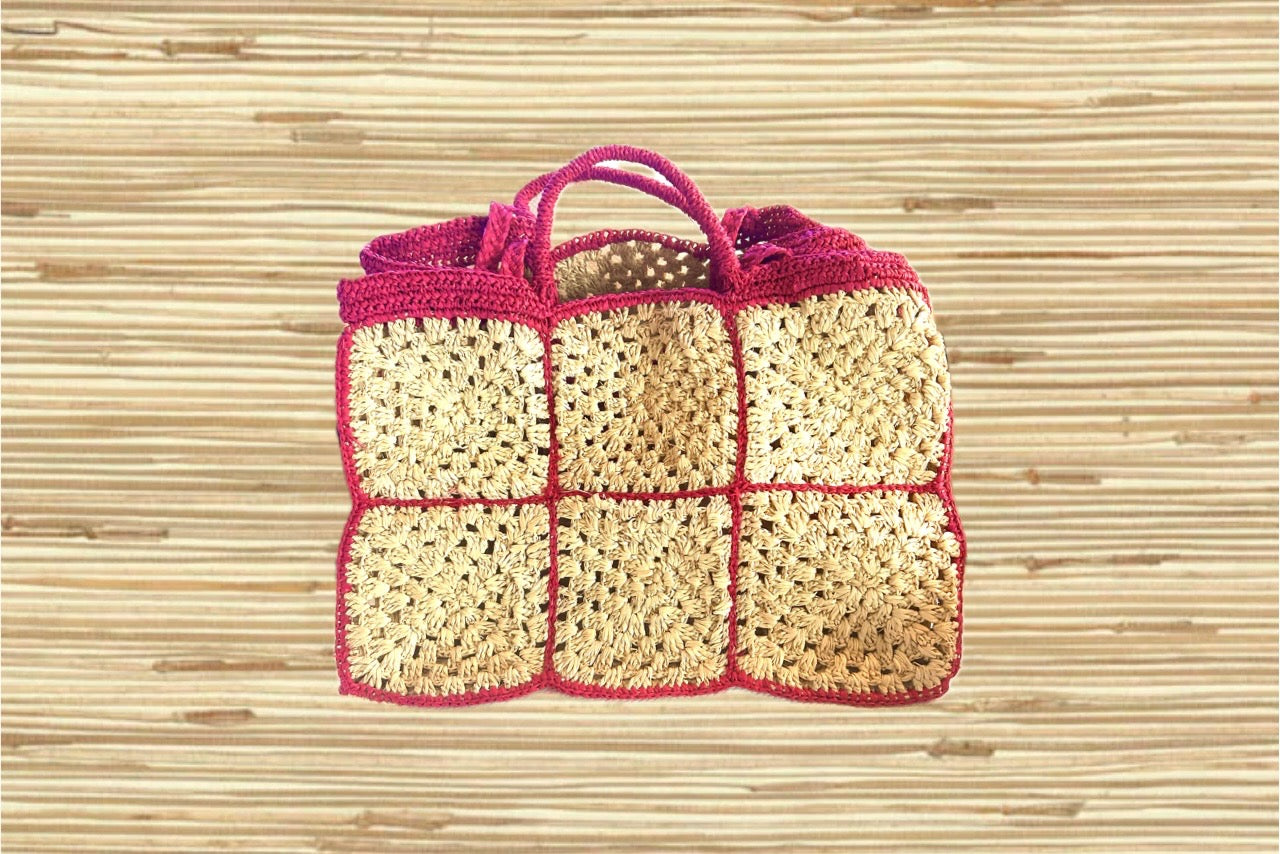 Fuchsia Beach Bag