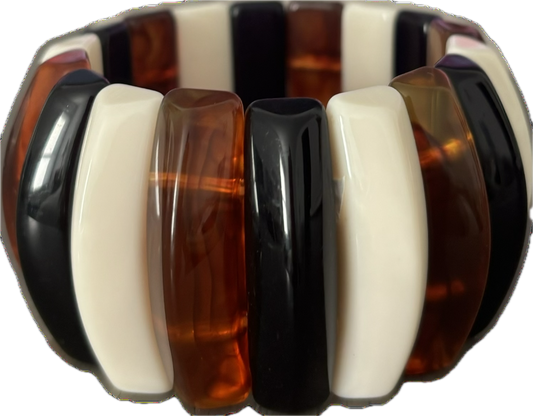 Mixed Brown & White Tone Bangle