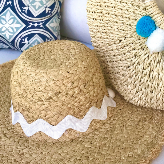 The "Lou Hat" Floppy with White Zag