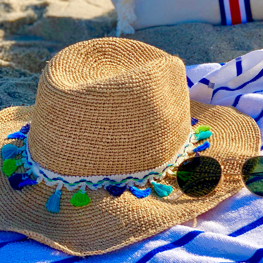 Teal, Lime & Blue Cowboy Hat