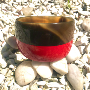 Horn & Red Lacquer Cuff