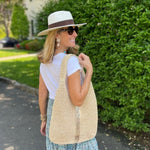 Load image into Gallery viewer, Raffia Tote - Gold
